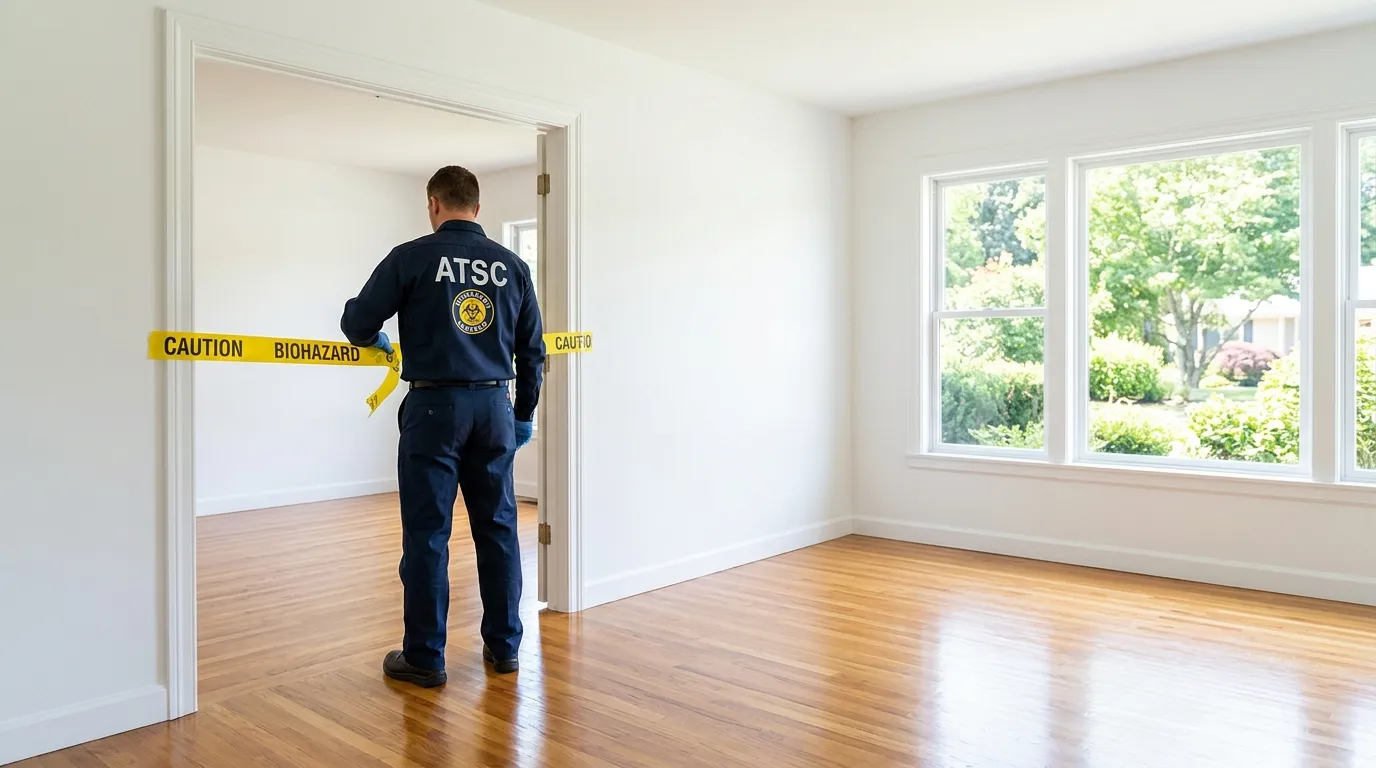 Certified biohazard cleanup crew performing Crime Scene Cleanup in Belmar